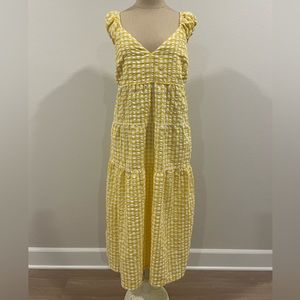 Old Navy Yellow & White Dress